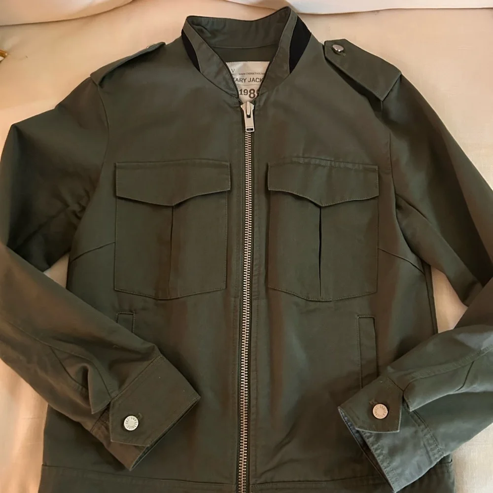 Zadig and Voltaire Military Style Jacket Kaki - Picture 6 of 7